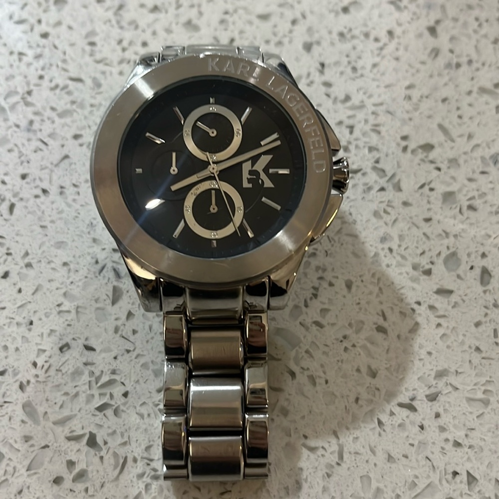 Silver large women’s Watch